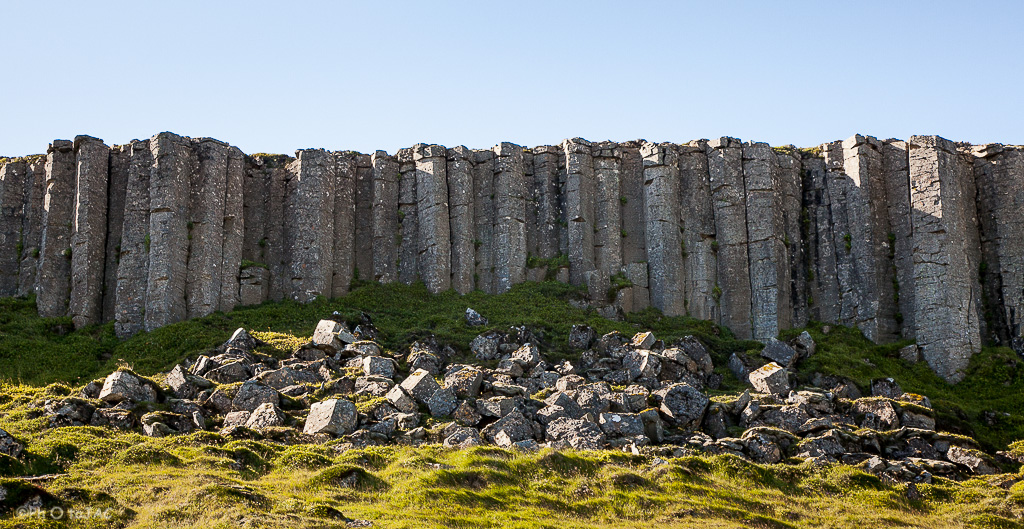 Columnas basálticas de Gerduberg. Península Snaefellsnes.