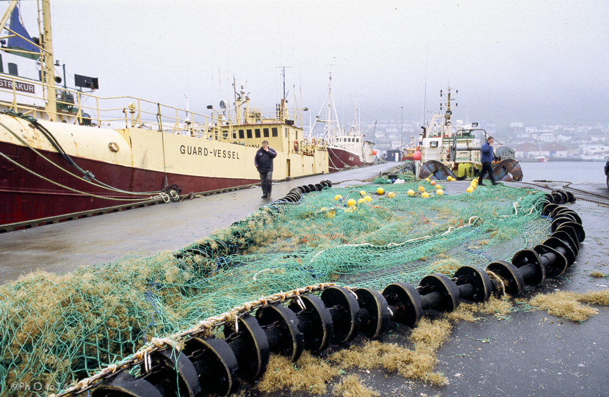 Isla de Bordoy. Puerto pesquero de la ciudad de Klaksvík, segunda ciudad en importancia tras la capital, Torshavn.