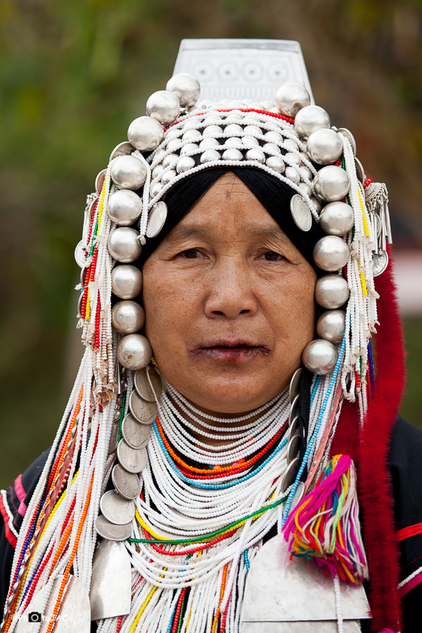 Mujer de la etnia "akha". Mae Salong.